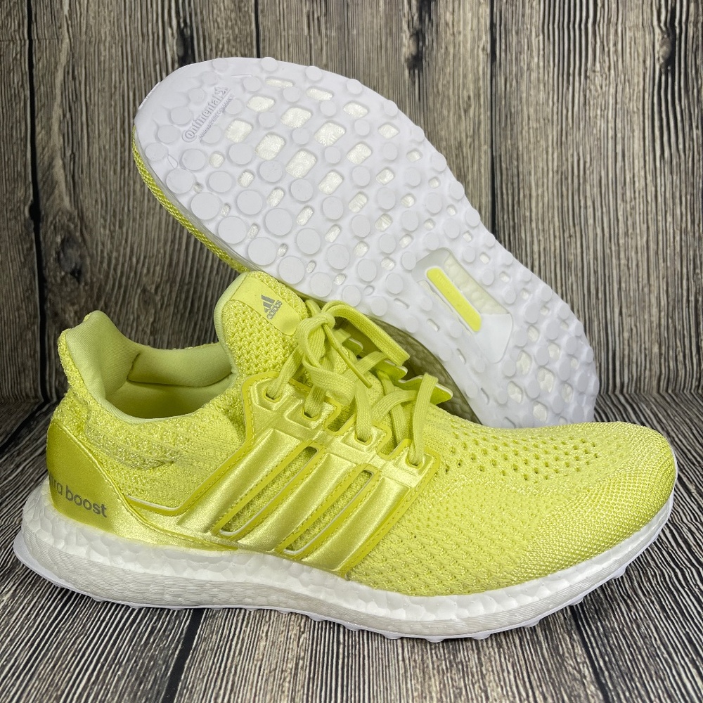 Adidas UltraBoost 5.0 DNA Pulse Yellow/Cloud White Womens Running Shoes GV7720